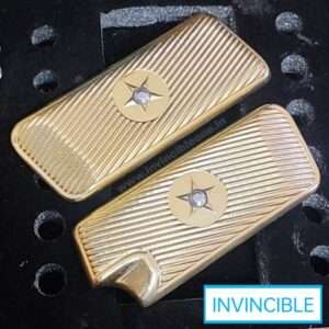 METAL ENGRAVED GRIP FOR .30 Bore PISTOL | BRASS HANDICRAFTED
