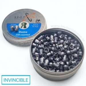 SPOTON Dome .177Cal / 4.5mm Airgun pellets, 10.34gr, 250Nos