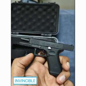 Half Size Miniature glock 17 gen 5 fully functional replica shells ejecting toy gun | full black metal replica keychain