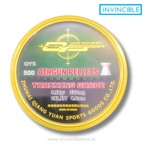 QYS Training Grade Airgun Pellet .177 cal | 8.18 gr | 500 nos