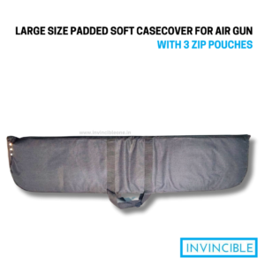 Large size Padded Soft Case/cover for air gun with 3 Zip Pouches