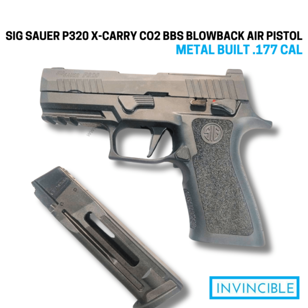 Sig sauer P320 X-carry CO2 bbs blowback air pistol metal built  .177 cal - Image 3