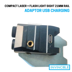 Compact laser + flash light sight | 21mm rail | usb charging
