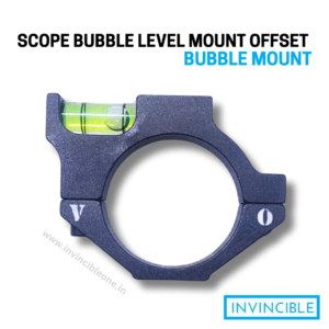 Scope Bubble Level Mount – Offset Anti‑Cant Level for Scopes
