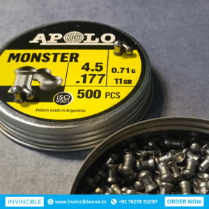 Apolo Monster Pellets | 11 Grain | .177 Cal (4.5mm) | 500 Pcs | High-Precision Airgun Ammunition