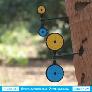 Plink Sports Woodpecker Rotating Metal Target for Practice – Portable Spinner Target