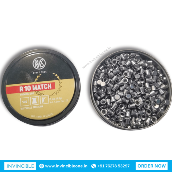 RWS R10 Match Rifle .177 Cal, 8.2 Grains, 4.50mm, Wadcutter, 500ct - Image 5