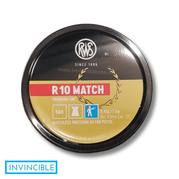 RWS R10 Match Rifle .177 Cal, 8.2 Grains, 4.50mm, Wadcutter, 500ct - Image 6