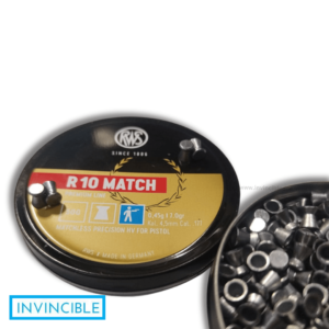 RWS R10 Match Pistol .177 (4.5mm) 7.0 Grain Wadcutter Pellets – 500 Count Premium Precision