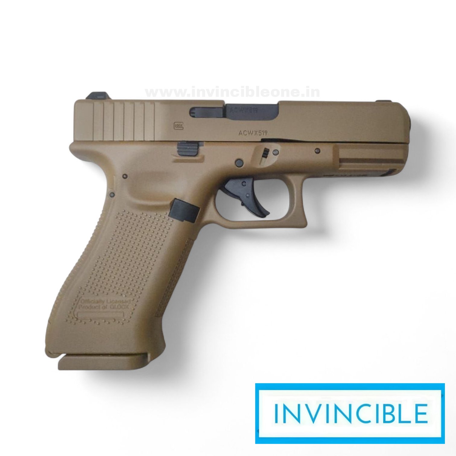Glock 19X Desert Tan Blowback CO2 Air Pistol – .177 Cal Steel BB Air Gun - Image 2