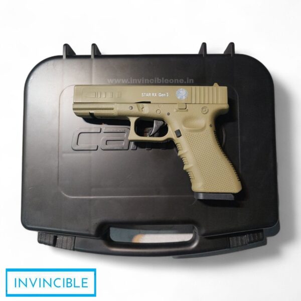 Camstar Star RX Gen 3 CO2 Coyote Tan pellets air pistol - Made in india - Image 2