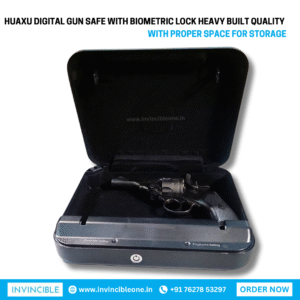 HUAXU Digital Gun Safe – Heavy Duty Biometric Lock, Secure Storage Cabinet with Ample Space