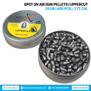 Spot On Uppercut .177 Cal Air Gun Pellets | 15 Grains | 400 Pcs – Precision Target Shooting Pellets