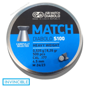 JSB Match Diabolo S100 Heavy Weight Pellets – 8.26 gr | .177 Caliber | 500 pcs