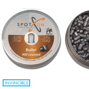 Spot On Bullet .177 Cal Air Gun Pellets | 13.88 Grains | 400 Pcs – Precision Shooting Pellets