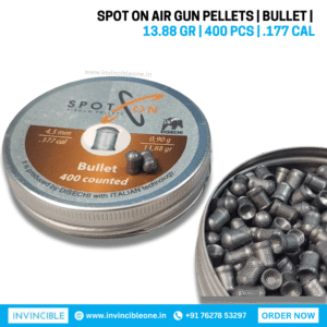 Spot On Bullet .177 Cal Air Gun Pellets | 13.88 Grains | 400 Pcs – Precision Shooting Pellets