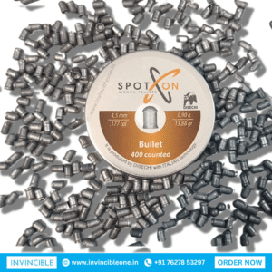 Spot On Bullet .177 Cal Air Gun Pellets | 13.88 Grains | 400 Pcs – Precision Shooting Pellets