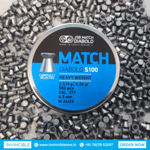 JSB Match Diabolo S100 Heavy Weight Pellets – 8.26 gr | .177 Caliber | 500 pcs