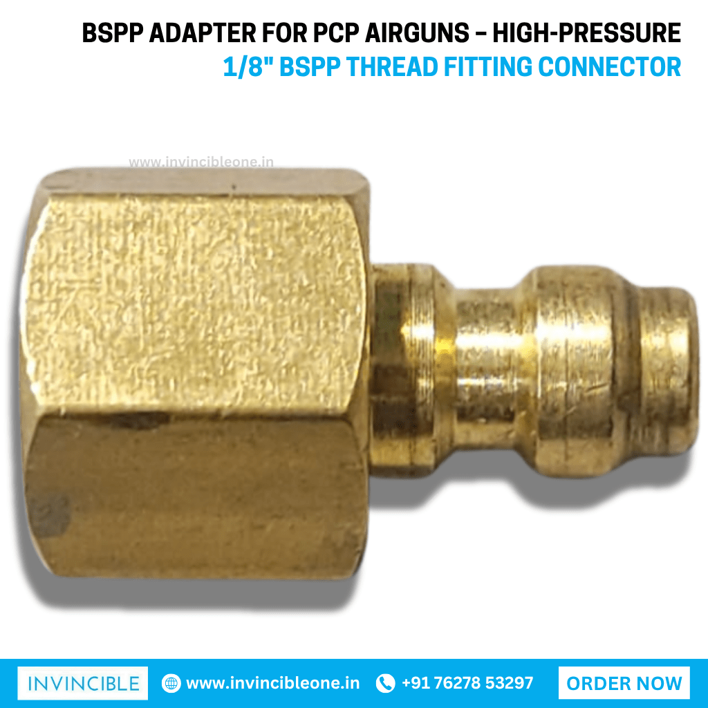 BSPP Adapter for PCP Airguns – High-Pressure 1/8" BSPP Thread Fitting Connector - Image 2