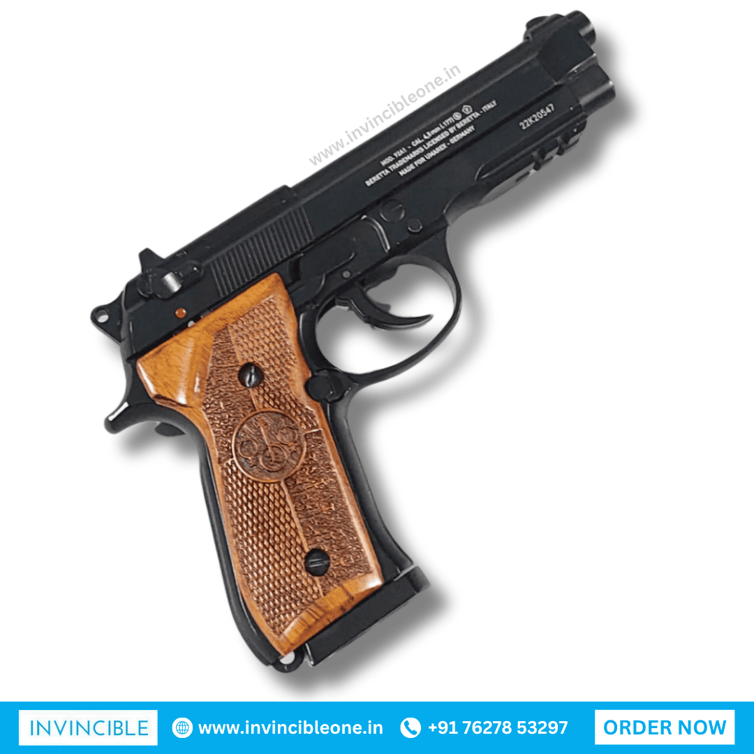 Beretta M92A1 CO₂ Blowback BB Air Pistol with Wooden Grip – Full Metal Replica - Image 6