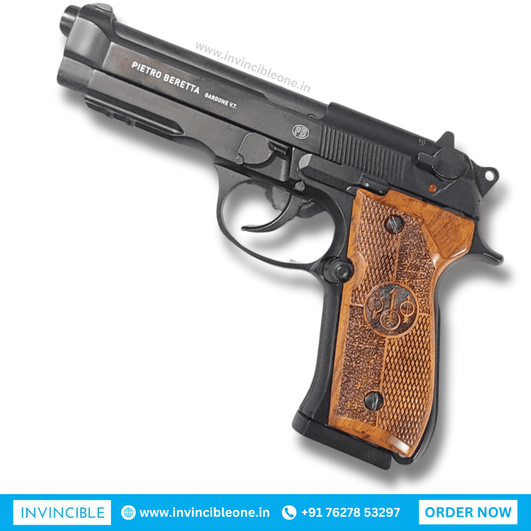 Beretta M92A1 CO₂ Blowback BB Air Pistol with Wooden Grip – Full Metal Replica - Image 2