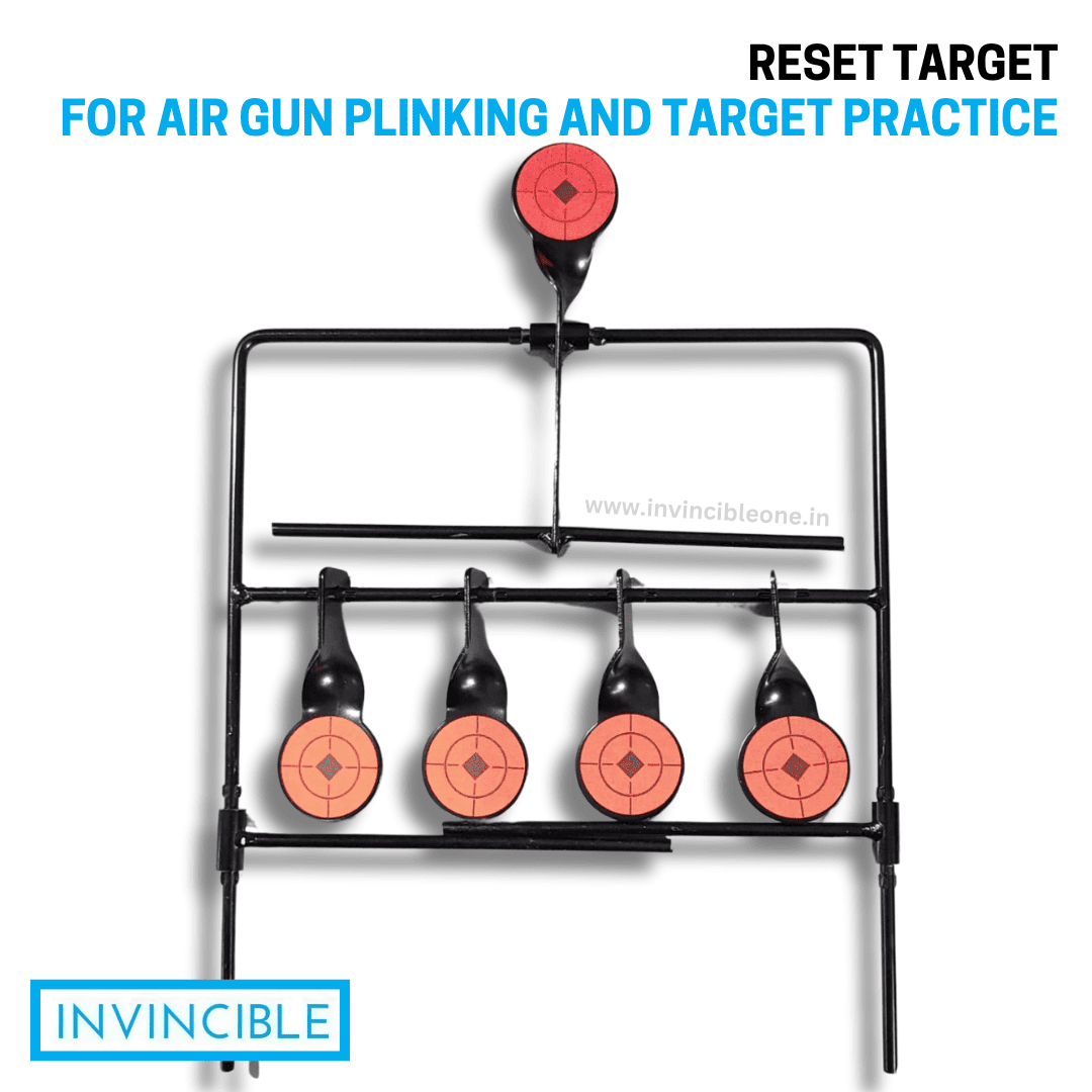 Auto Reset Target for Air Gun Plinking & Target Practice - Durable Metal Spinner Shooting Target - Image 3
