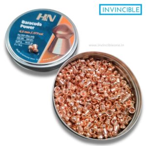 H&N Baracuda Power .177 (4.5mm) 10.65 Grain Pellets – 300 Count Tin