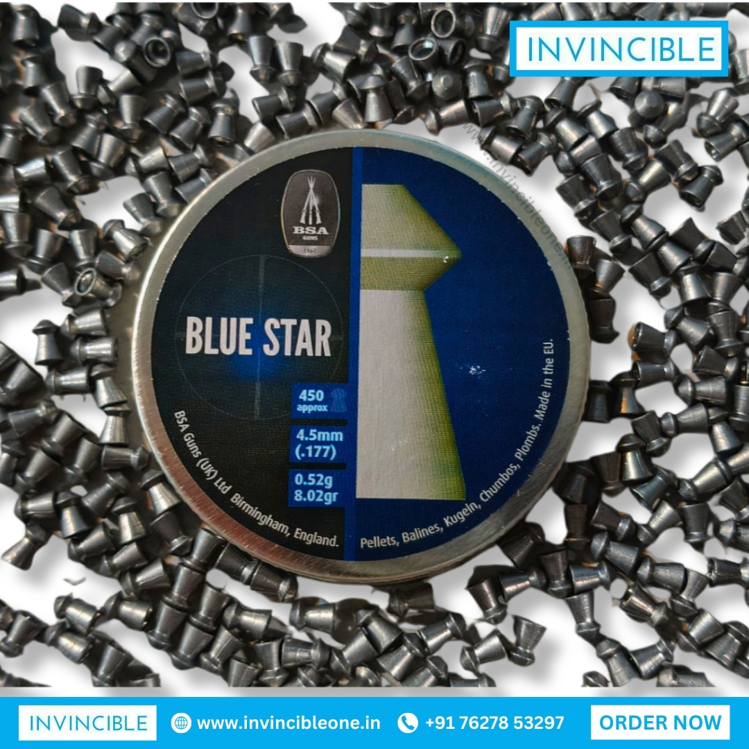 BSA Blue Star .177 (4.5mm) 8.02 Grain Pellets – 450 Count Tin (Made in England) - Image 6