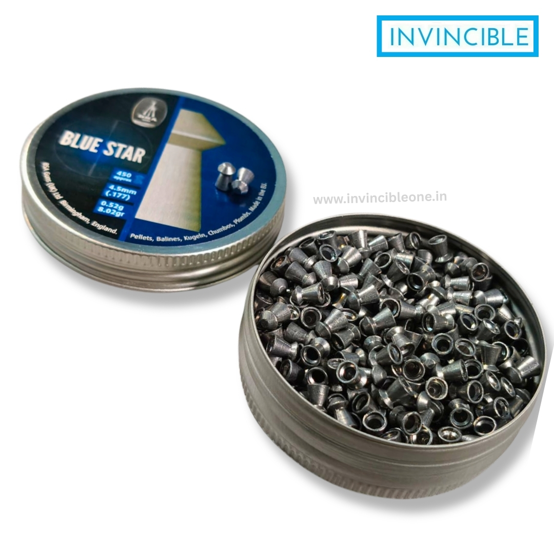 BSA Blue Star .177 (4.5mm) 8.02 Grain Pellets – 450 Count Tin (Made in England) - Image 7
