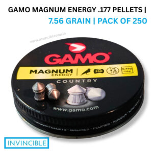 Gamo Magnum Energy .177 (4.5mm) 7.56 Grain Pellets – 250 Count Tin