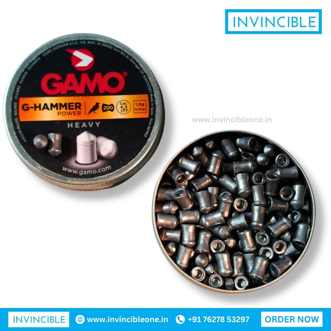 Gamo G-Hammer Power .177 (4.5mm) 15.42 Grain Pellets – 200 Count Tin - Image 5