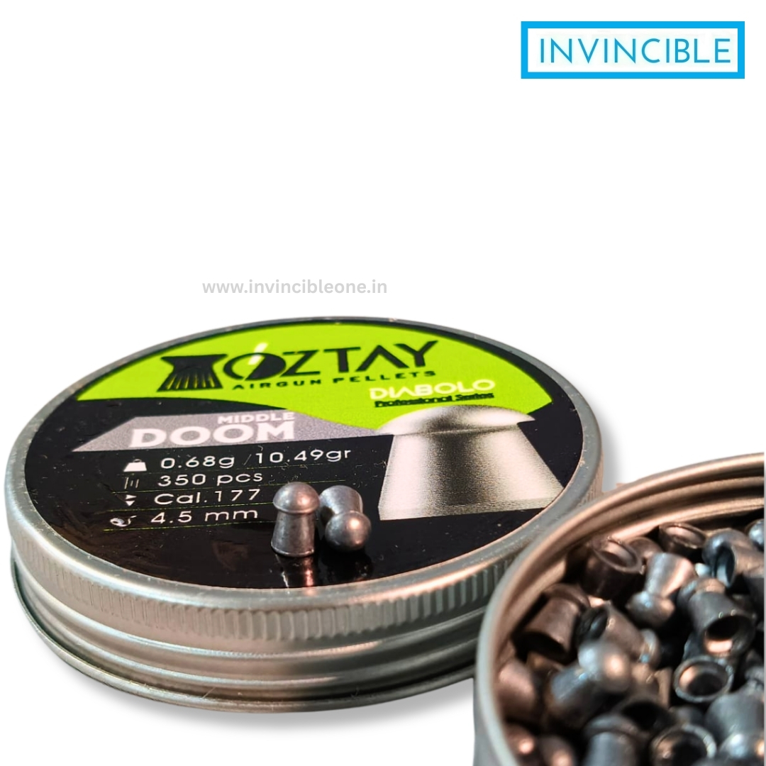 Oztay Middle Doom .177 (4.5mm) 10.49 Grain Pellets – 350 nos - Image 4