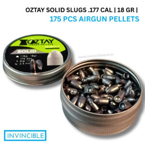 Oztay Solid Slugs .177 Cal Airgun Pellets | 18 gr | 175 Pcs