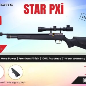 Camstar PXI PCP Air Rifle Combo .177 Cal – High Power Pre-Charged Pneumatic Airgun with Scope & Pump