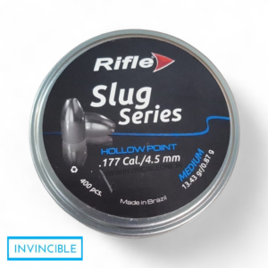 Rifle Slug Series Hollow Point .177 Cal 13.43 Grain Pellets – 400 Count Tin