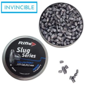 Rifle Slug Series Hollow Point .177 Cal 13.43 Grain Pellets – 400 Count Tin