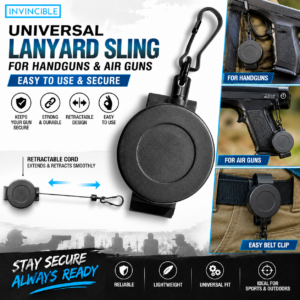 Universal Lanyard Sling for Handguns & Air Guns – Easy to Use & Secure