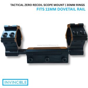 Tactical Zero Recoil Scope Mount – 30mm Rings | Fits 11mm Dovetail Rail