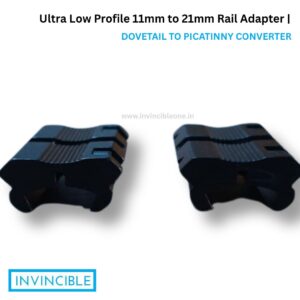Ultra Low Profile 11mm to 21mm Rail Adapter – Dovetail to Picatinny Converter