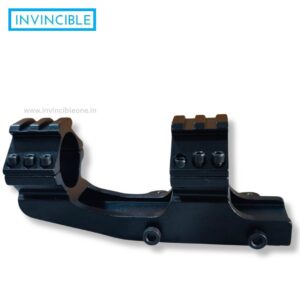 Tri-Rail Scope Mount Quick Detach 30mm Ring with 21mm Picatinny Base Rail