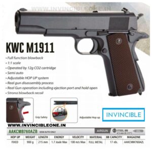 KWC M1911 CO2 Air Pistol 4.5mm BB – Full Metal Blowback Air Gun