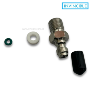 Male Quick Disconnect (QD)with NR Fill Nipple for PCP Air Gun – with O-Ring & Delrin Seal