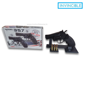 Universal Revolver Display Stand with Ammo Holder – Tactical Desktop Pistol Stand