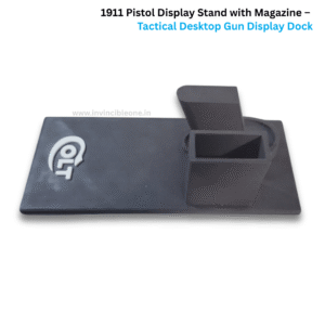 1911 Pistol Display Stand with Magazine – Tactical Desktop Gun Display Dock