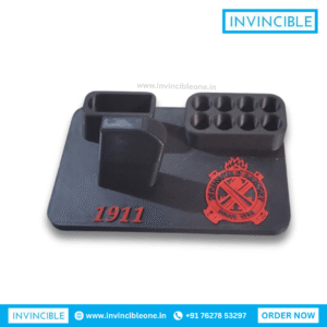 1911 Pistol Display Stand with Magazine & Ammo Holder – Tactical Desktop Gun Display Dock