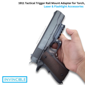 1911 Tactical Trigger Rail Mount Adapter for Torch, Laser & Flashlight Accessories