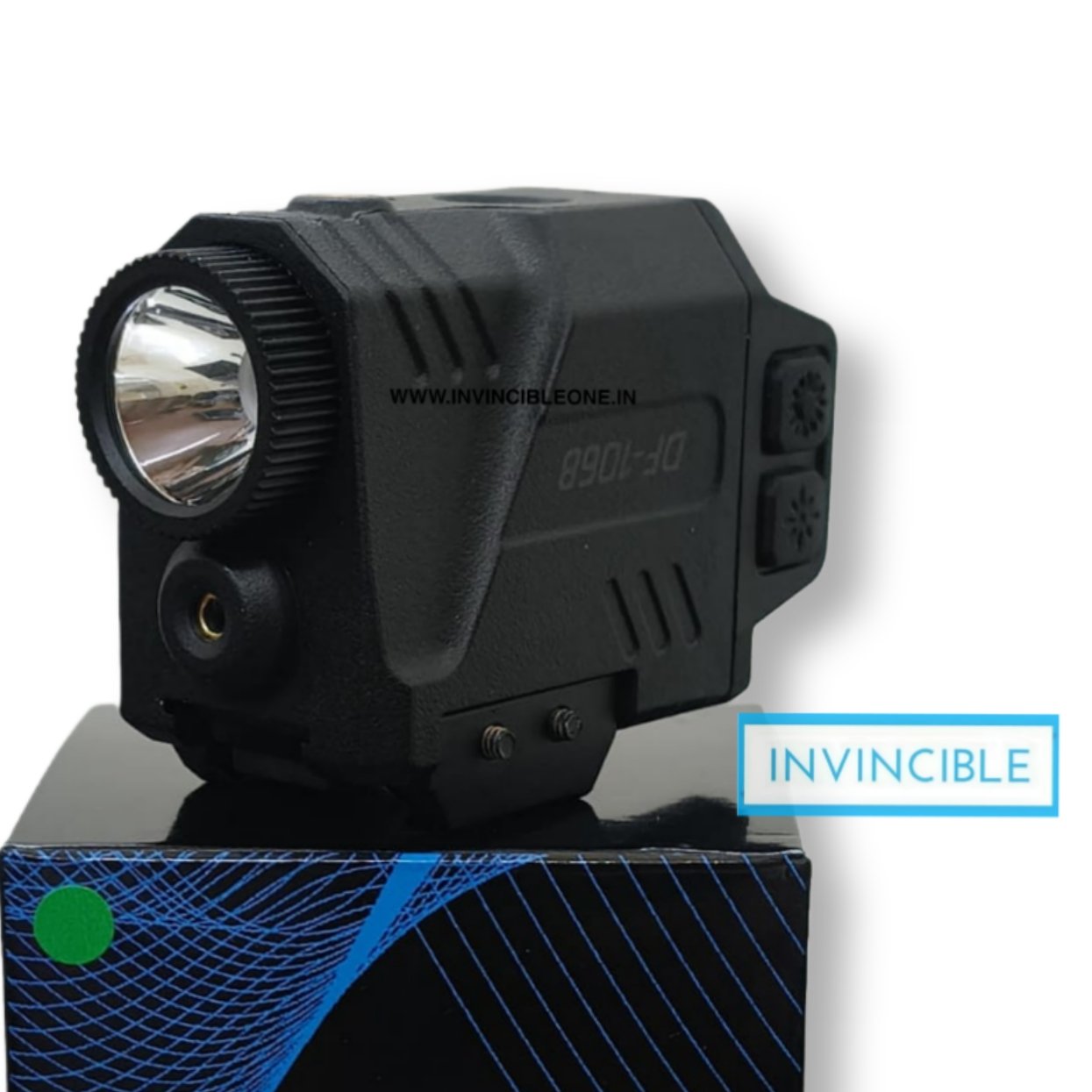 Defentac 800 Lumens Flashlight with Green Laser | Magnetic USB Charging | 21mm Rail for Pistol, Rifle & Archery - Image 3