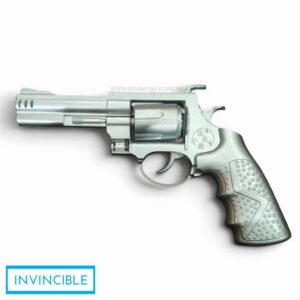 Falcon Silver 8-Shot Ring Cap Toy Gun – Full Metal Die-Cast Big Size Revolver with Silver Grip