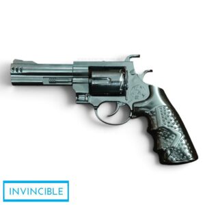 Falcon Black 8-Shot Ring Cap Toy Gun – Full Metal Die-Cast Big Size Revolver with Black Grip