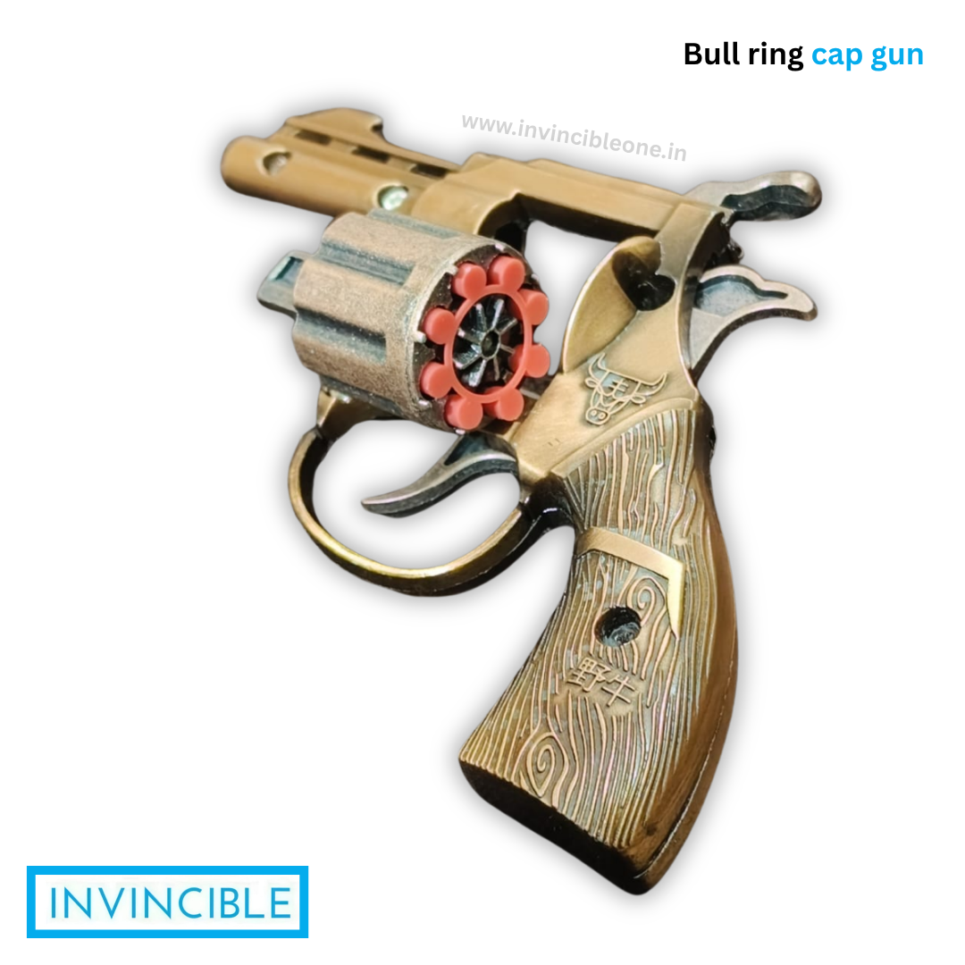 Bull Copper 8-Shot Ring Cap Toy Gun - Full Metal Die-Cast Revolver - Image 2